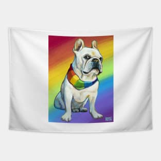 Bruley the Frenchie by Robert Phelps Tapestry