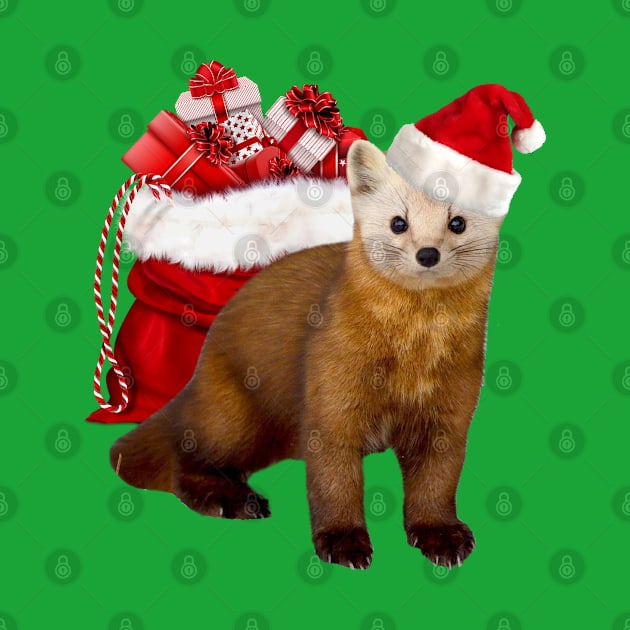 Xmas Pine Marten by Madblossom