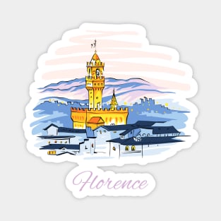 Palazzo Vecchio in Florence, Tuscany, Italy Magnet