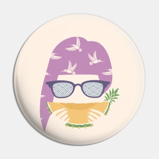 Ananas Woman Pin