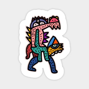 Cool Monster Street Art Graffiti Magnet