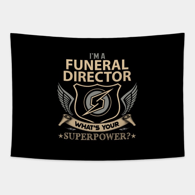 Funeral Director T Shirt - Superpower Gift Item Tee Tapestry by Cosimiaart