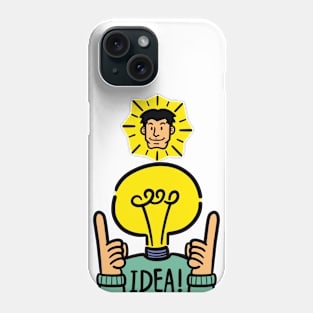 Genius light blub Phone Case