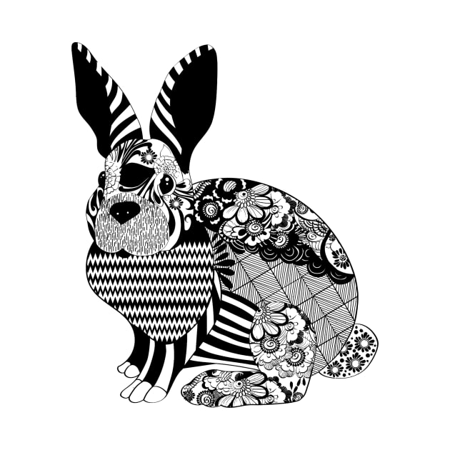 Floral Rabbit by Winterplay