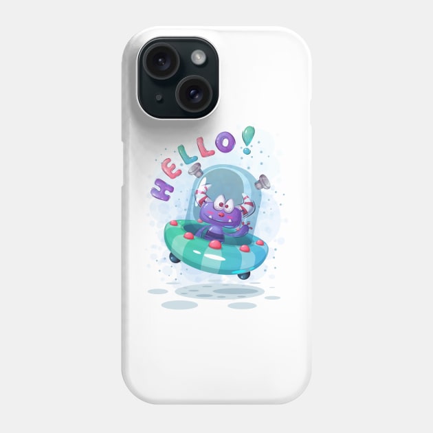 Cartoon Character Hello Phone Case by Numanatit