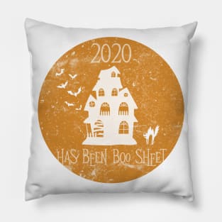 2020 Is Boo Sheet Ghost In Mask Halloween Pillow