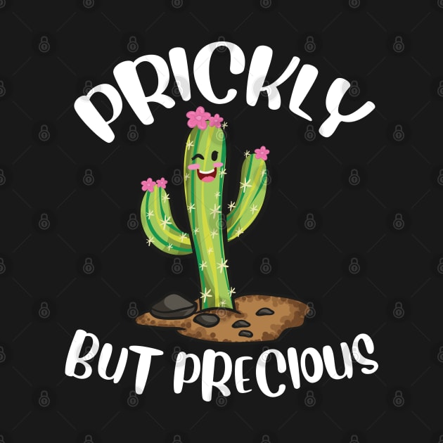 Prickly But Precious | Funny Cacti Gift | Cute Girls Cactus by Proficient Tees