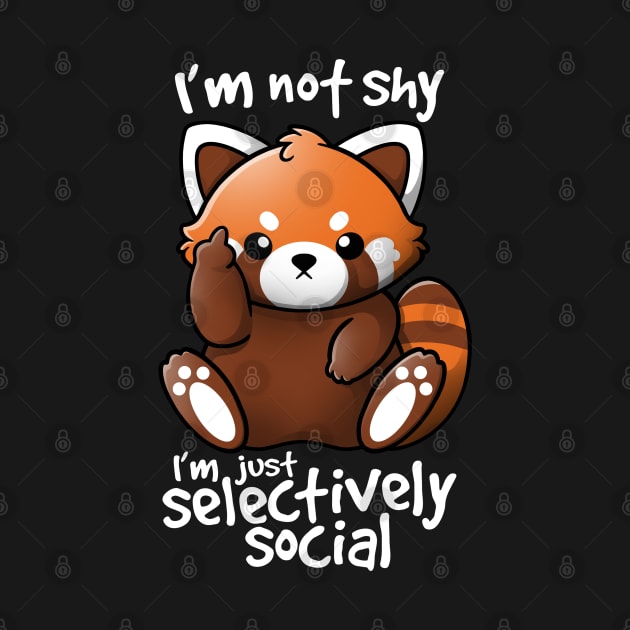 Shy red panda by NemiMakeit