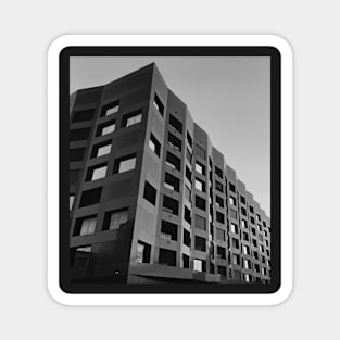 Black and white architecture photography Magnet