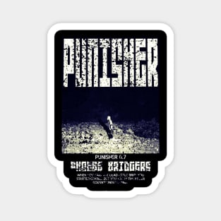 punisher vintage black fanart 3 Magnet