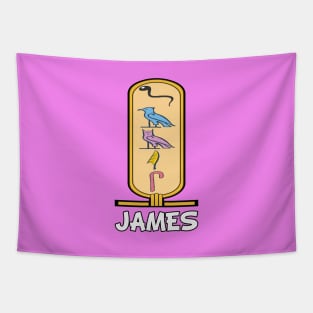 JAMES-American names in hieroglyphic letters-James, name in a Pharaonic Khartouch-Hieroglyphic pharaonic names Tapestry