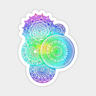 colorful mandalas Magnet