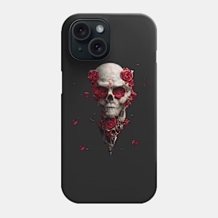 Life and death, skull and roses Phone Case