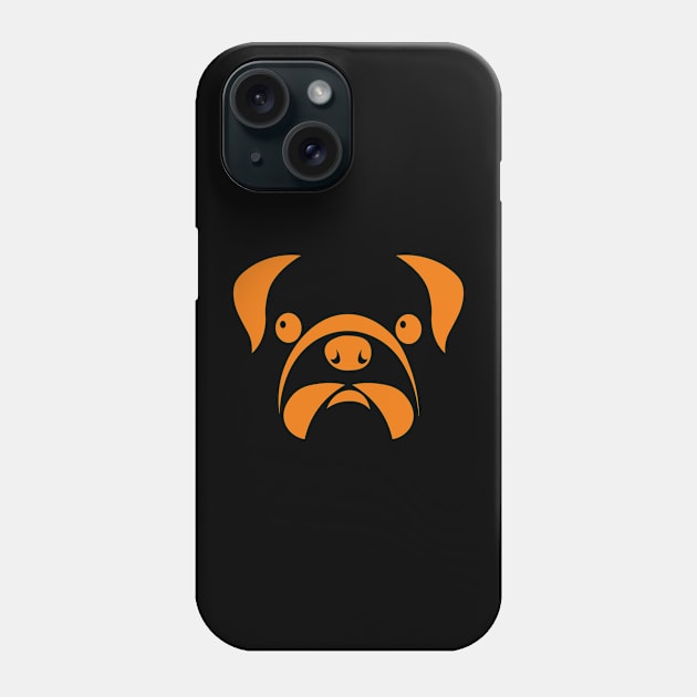 orange dog head Phone Case by beautiful pets world