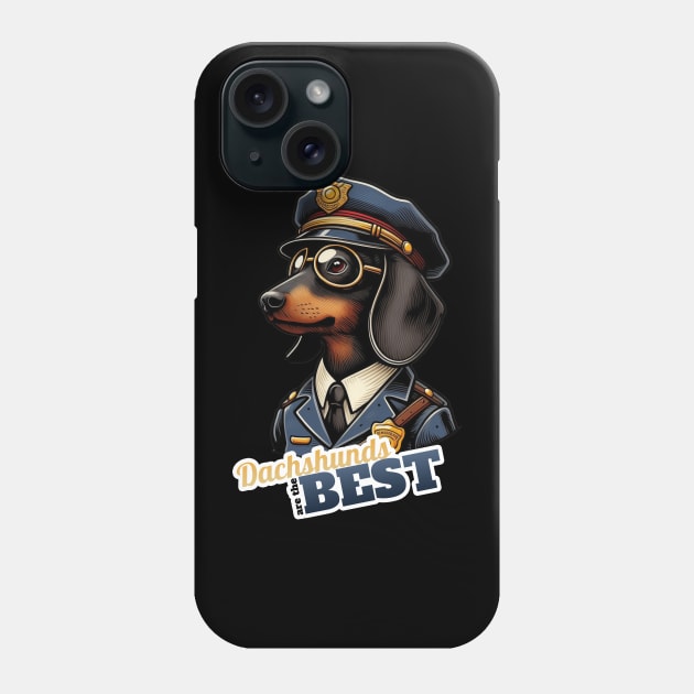 Policeman Dachshund Phone Case by k9-tee