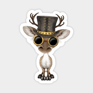 Steampunk Baby Reindeer Magnet