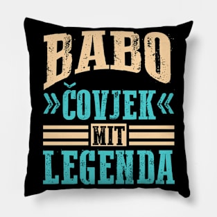 Babo Bosnia Father Bosnian Dad Balkan Bosna Pillow