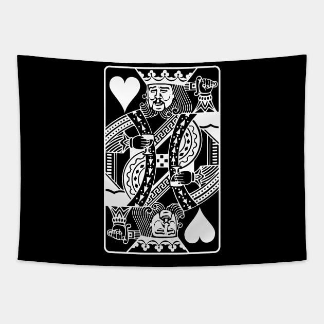 Leo Poker Face Tapestry by Azafran