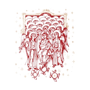 Heavenly Court | Christ Enthroned among the Angelic Hosts T-Shirt