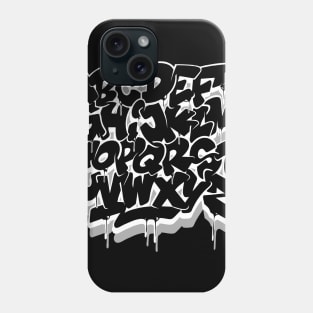 Graffiti Alphabet #3 white Phone Case