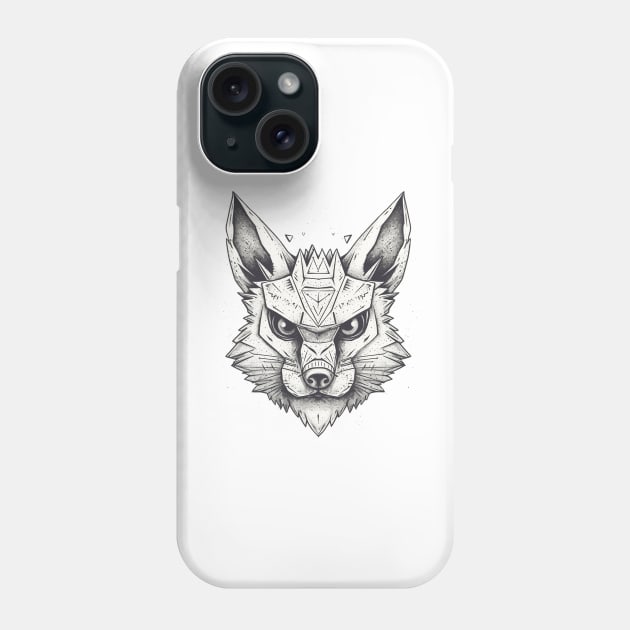 Fantasy geometric fox Phone Case by stkUA