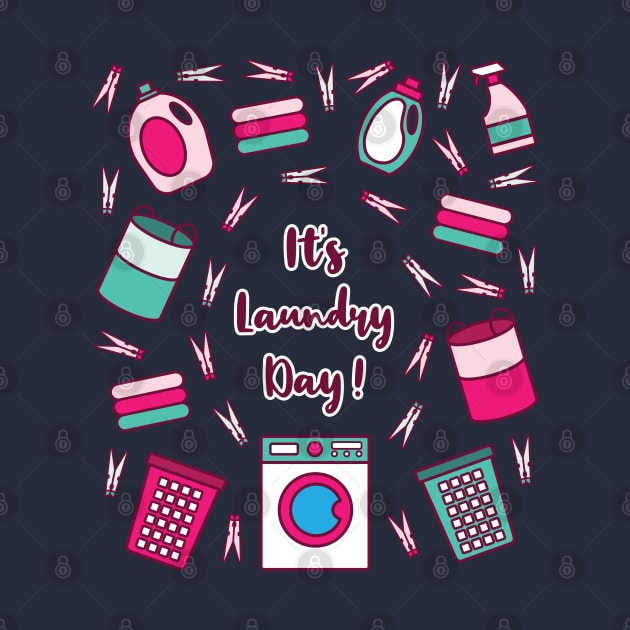 It's Laundry Day | Green Pink | Dark Green by Wintre2