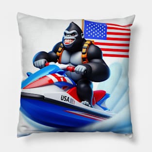 Grumpy Gorilla #17 Pillow