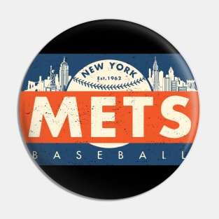 Old Style New York Mets 1 by Buck tee Originals Pin