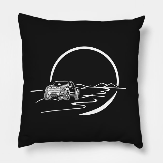 Ford F150 offroad Pillow by Aurealis