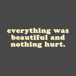 everything was beautiful and nothing hurt T-Shirt