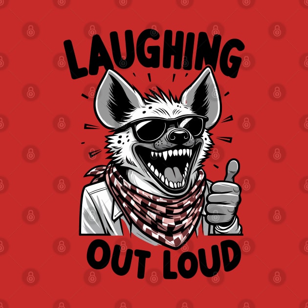 Hyena Laughing Out Loud by katzura