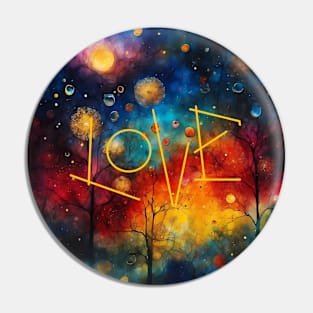 Night Rainbow Love Pin