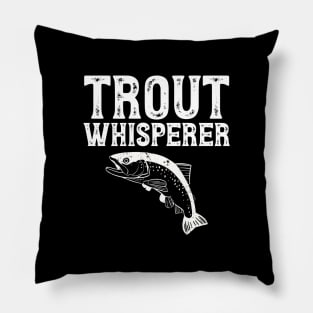 Trout whisperer Pillow