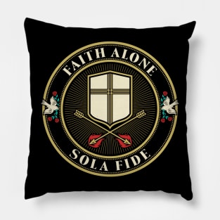 Faith alone Pillow