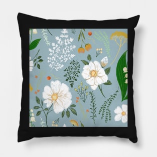 Garden florals and herbs Pillow