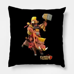 Super Hog Rider Riding - Clash of Clans Pillow