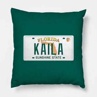 Kaila License Plate - FL Pillow