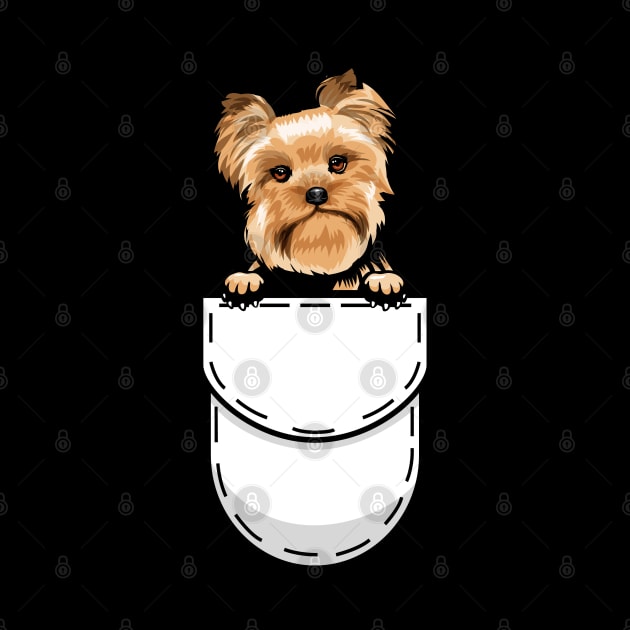 Funny Yorkshire Terrier Pocket Dog by Pet My Dog