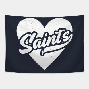 Vintage Saints School Spirit // High School Football Mascot // Go Saints Tapestry