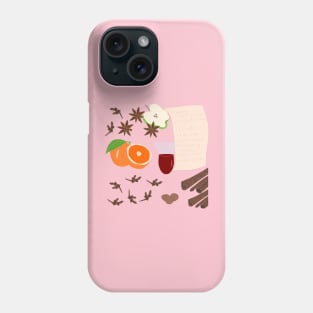 heartwarming mulled wine Phone Case