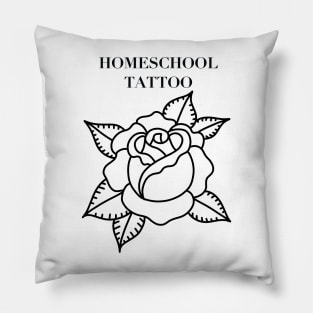 HomeSchoolTattoo Rose Pillow