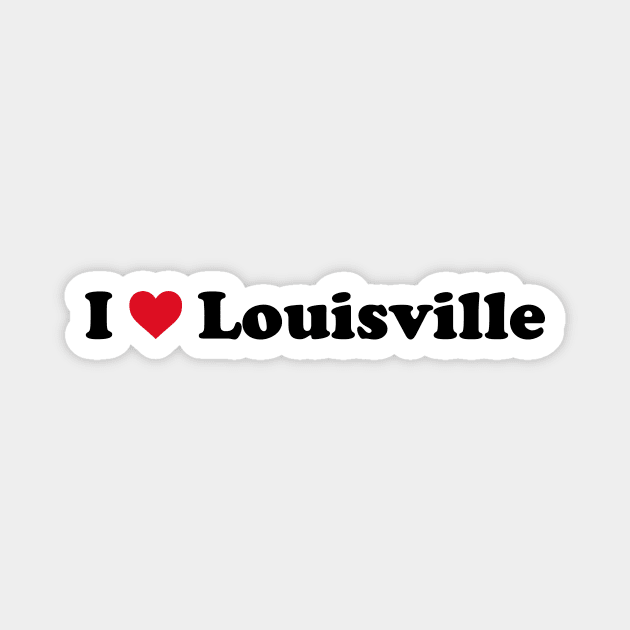 I Love Louisville Magnet by Novel_Designs