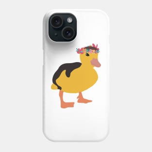 Flower crown duck Phone Case