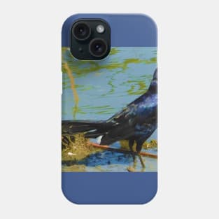 Gobbling grackle Phone Case