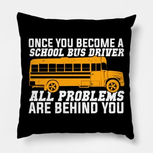 Funny School Bus Driver Gift Pillow