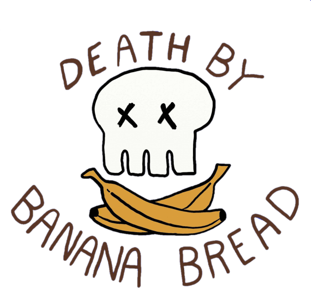 Death By Banana Bread Kids T-Shirt by Hanzolebot