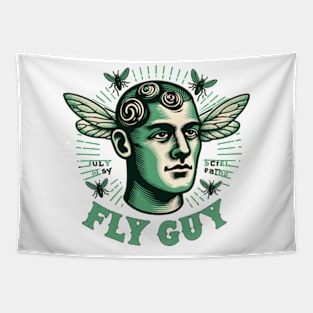 Fly guy olds chool tattoo Tapestry