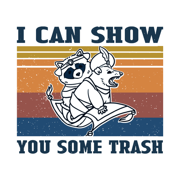 Raccoon I Can Show You Some Trash Vintage by Phylis Lynn Spencer