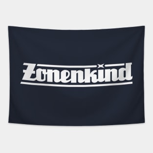 Zone child lettering only (white) Tapestry