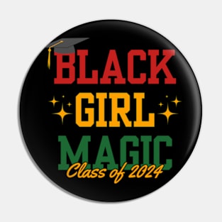 Black Girl Magic Class Of 2024 Graduation Gifts Pin